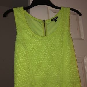 neon yellow dress